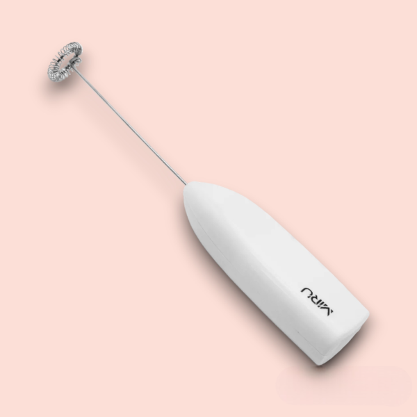 Капучинатор ручной, белый / Взбивание молочной пены для кофе, шоколада, капучино, макиато и других кофейных напитков